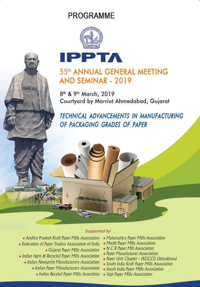 DETAILED PROGRAMME OF IPPTA AGM & SEMINAR 2019 PDF
