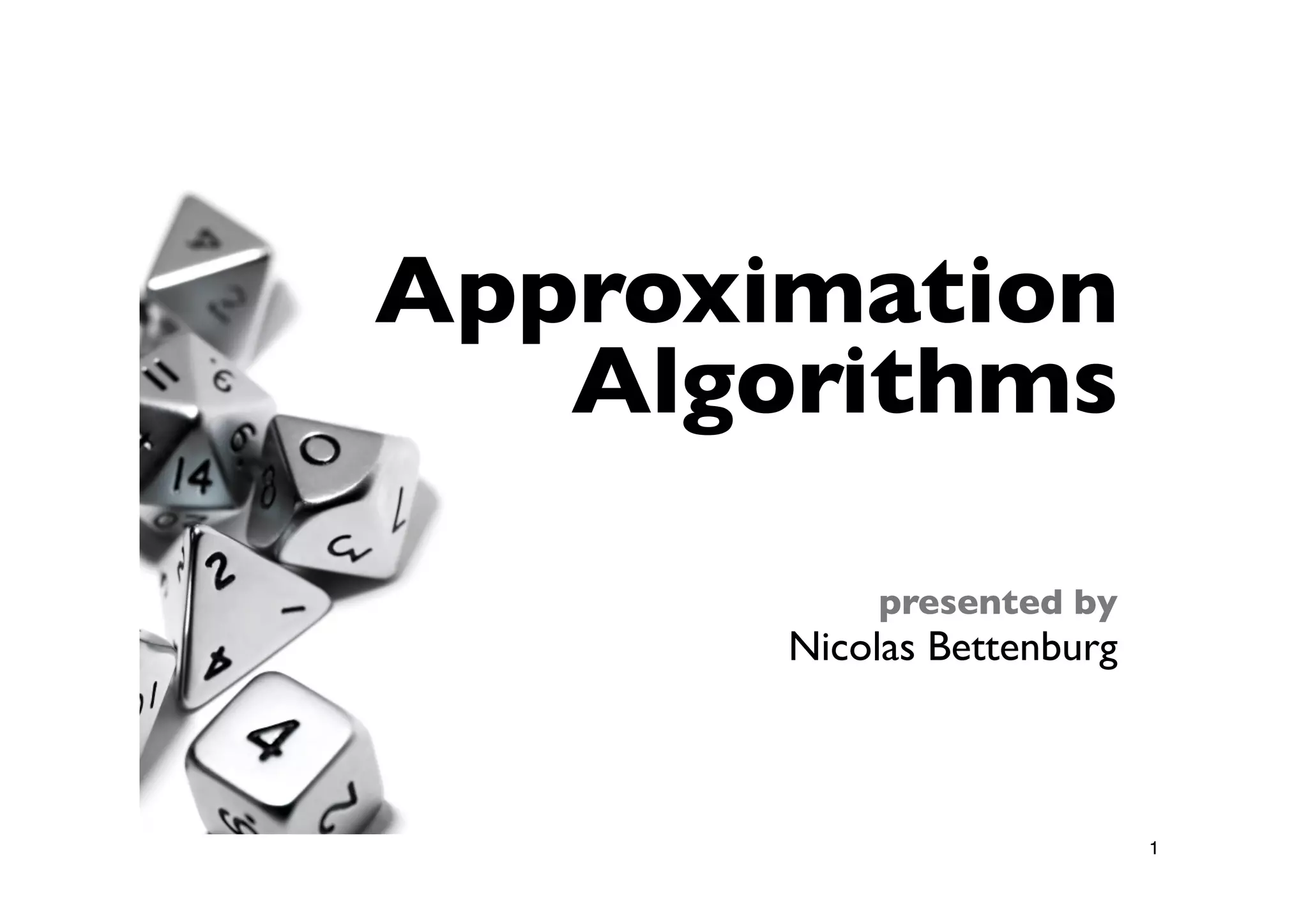 Approximation Algorithms | PPT