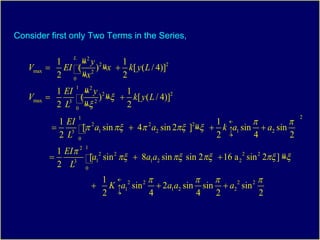 Consider first only Two Terms in the Series, 