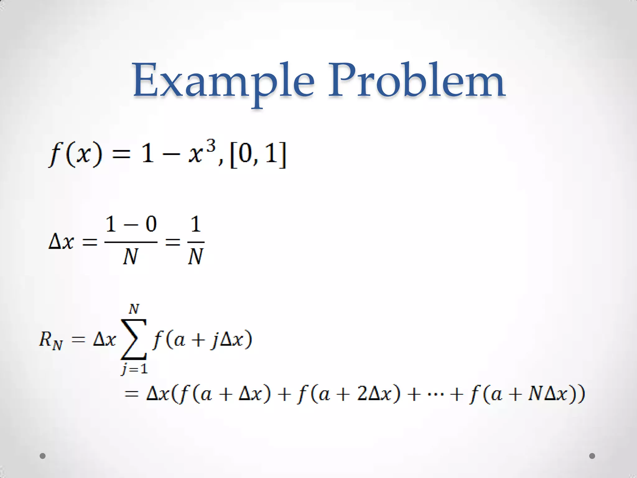 Example Problem