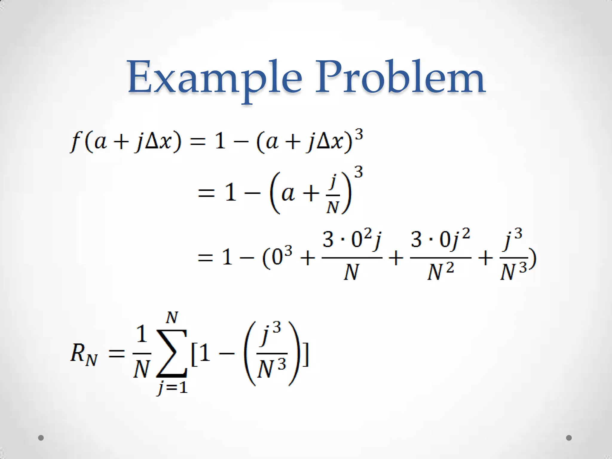 Example Problem