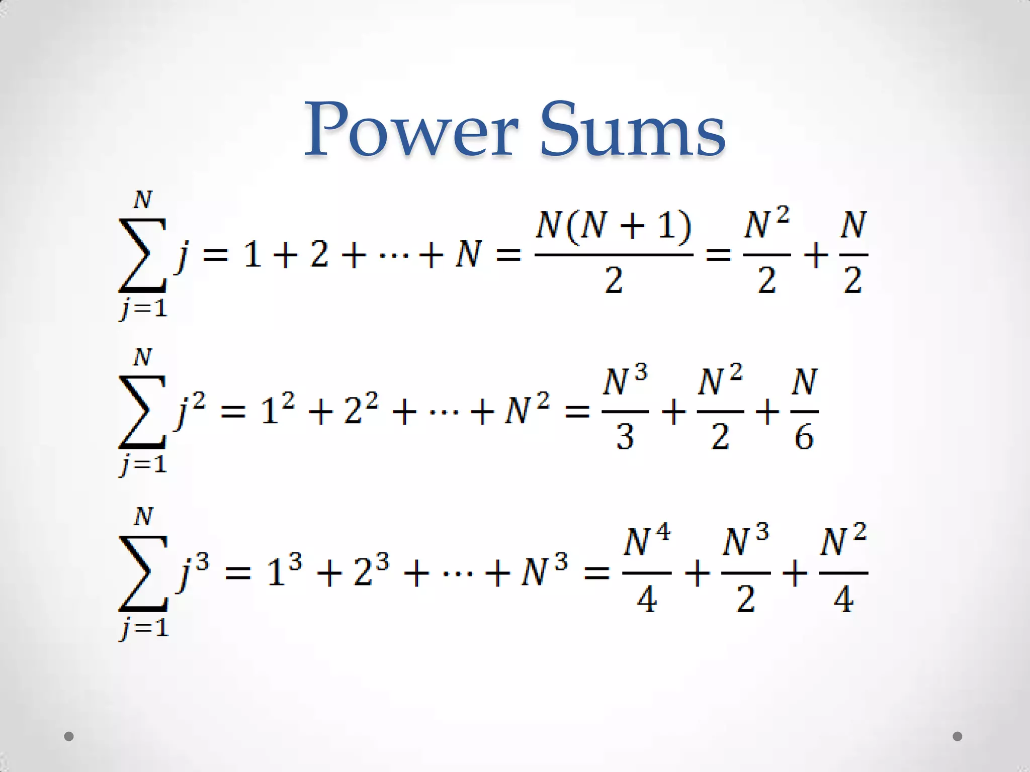 Power Sums
 
