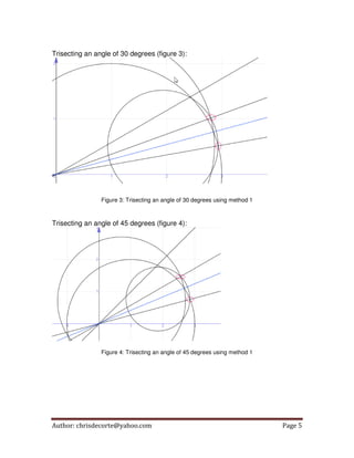 Approximating the trisection of an angle | PDF