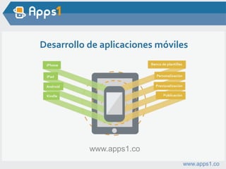 www.apps1.co
Desarrollo de aplicaciones móviles
www.apps1.co
 