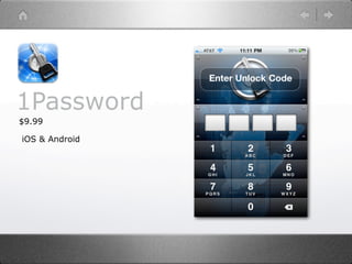 1Password
$9.99

iOS & Android
 