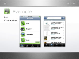 Evernote
free
iOS & Android
 