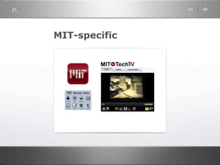 MIT-specific
 