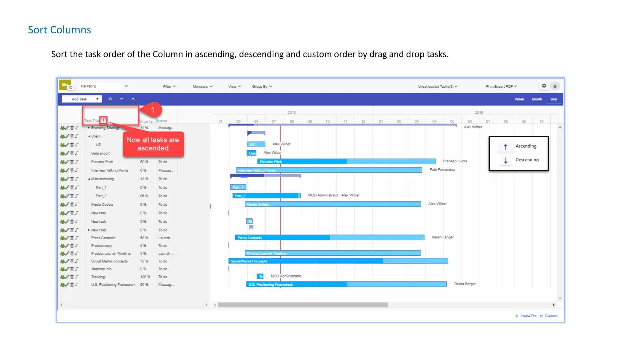 Apps4.Pro Planner Gantt chart (Chrome extension) | PPTX
