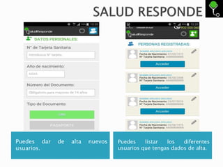 Puedes dar de alta nuevos
usuarios.
Puedes listar los diferentes
usuarios que tengas dados de alta.
 