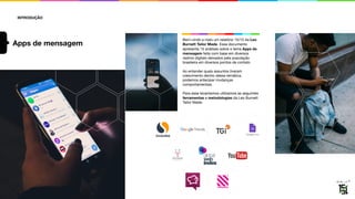 Bem-vindo a mais um relatório 15/15 da Leo
Burnett Tailor Made. Esse documento
apresenta 15 análises sobre o tema Apps de
mensagem feita com base em diversos
rastros digitais deixados pela população
brasileira em diversos pontos de contato

Ao entender quais assuntos tiveram
crescimento dentro dessa temática,
podemos antecipar mudanças
comportamentais. 

Para esse levantamos utilizamos as seguintes
ferramentas e metodologias da Leo Burnett
Tailor Made.
INTRODUÇÃO
Apps de mensagem
 