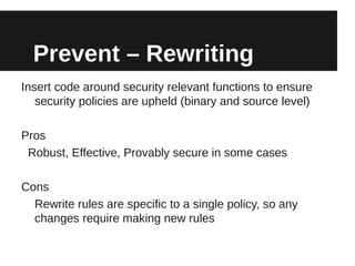 Avoid Rewring Code Application Security | PDF