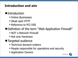 Best Practices Guide: Introducing Web Application Firewalls | PPT