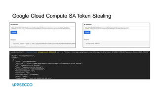 Google Cloud Compute SA Token Stealing
 