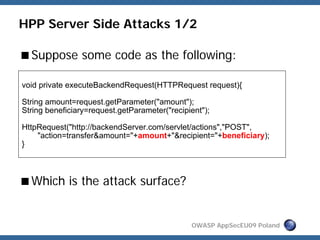 Http Parameter Pollution, a new category of web attacks