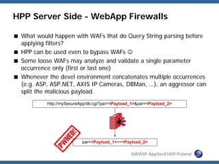 Http Parameter Pollution, a new category of web attacks