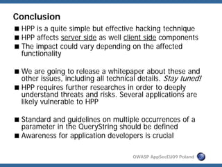 Http Parameter Pollution, a new category of web attacks
