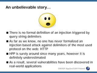 Http Parameter Pollution, a new category of web attacks