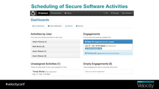 Scheduling of Secure Software Activities
 