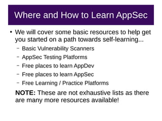 AppSec & OWASP Top 10 Primer