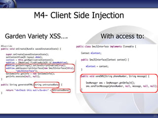 OWASP Top 10 Mobile Risks