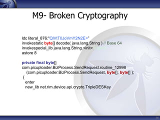 OWASP Top 10 Mobile Risks