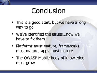 OWASP Top 10 Mobile Risks