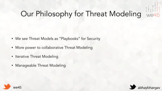 Threat-Modeling-as-Code: ThreatPlaybook AppSecUSA 2018 Presentation