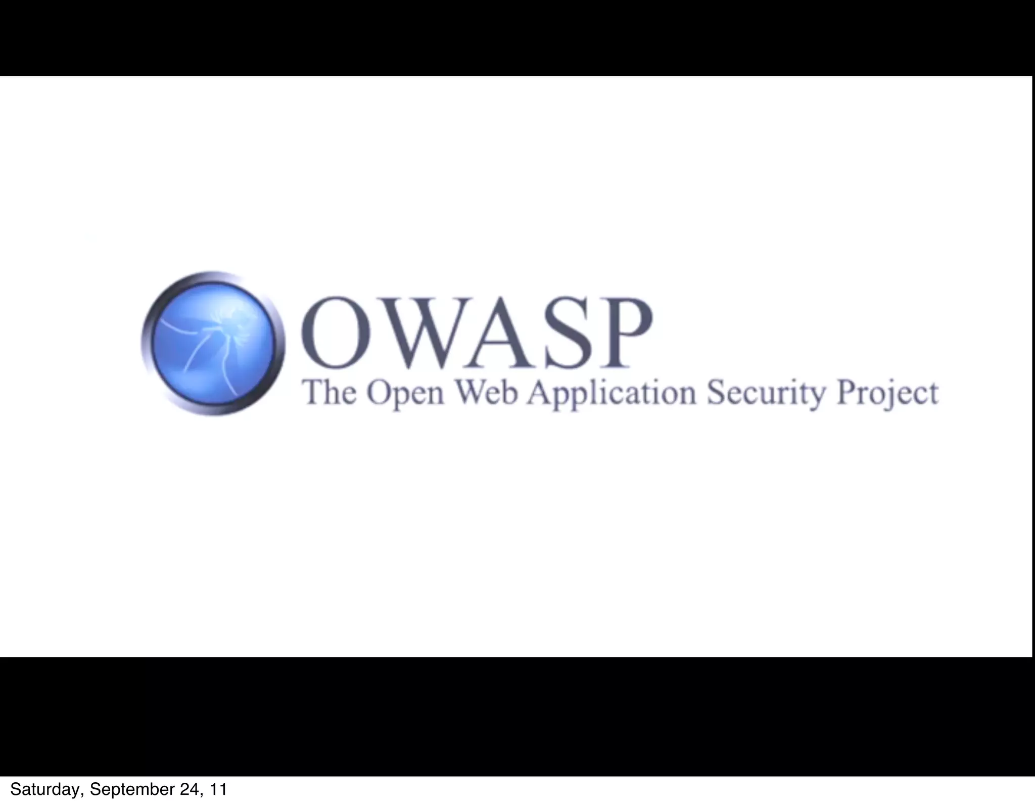 Saturday, September 24, 11
 