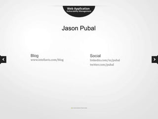 Web Application Vulnerability Management | PPTX