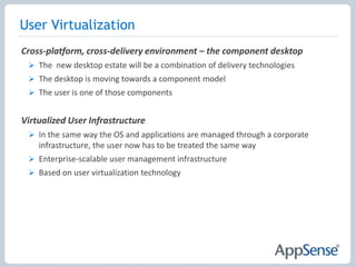 Reduces user logon times