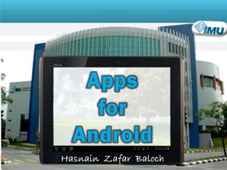 Android Apps. for Teaching and Learning 