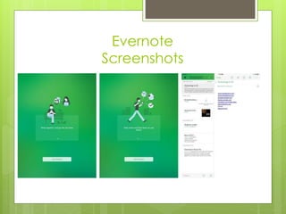 Evernote
Screenshots
 