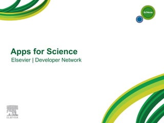 Apps for Science Elsevier | Developer Network 