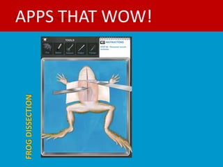 FROG DISSECTION
                  APPS THAT WOW!
 