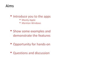 Apps for Teaching and Learning | PPT