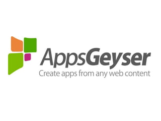 Introduction to AppsGeyser