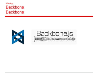 WebApp
Backbone
Backbone
 