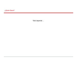 ¿Quién Gana?
Todo depende ...
 