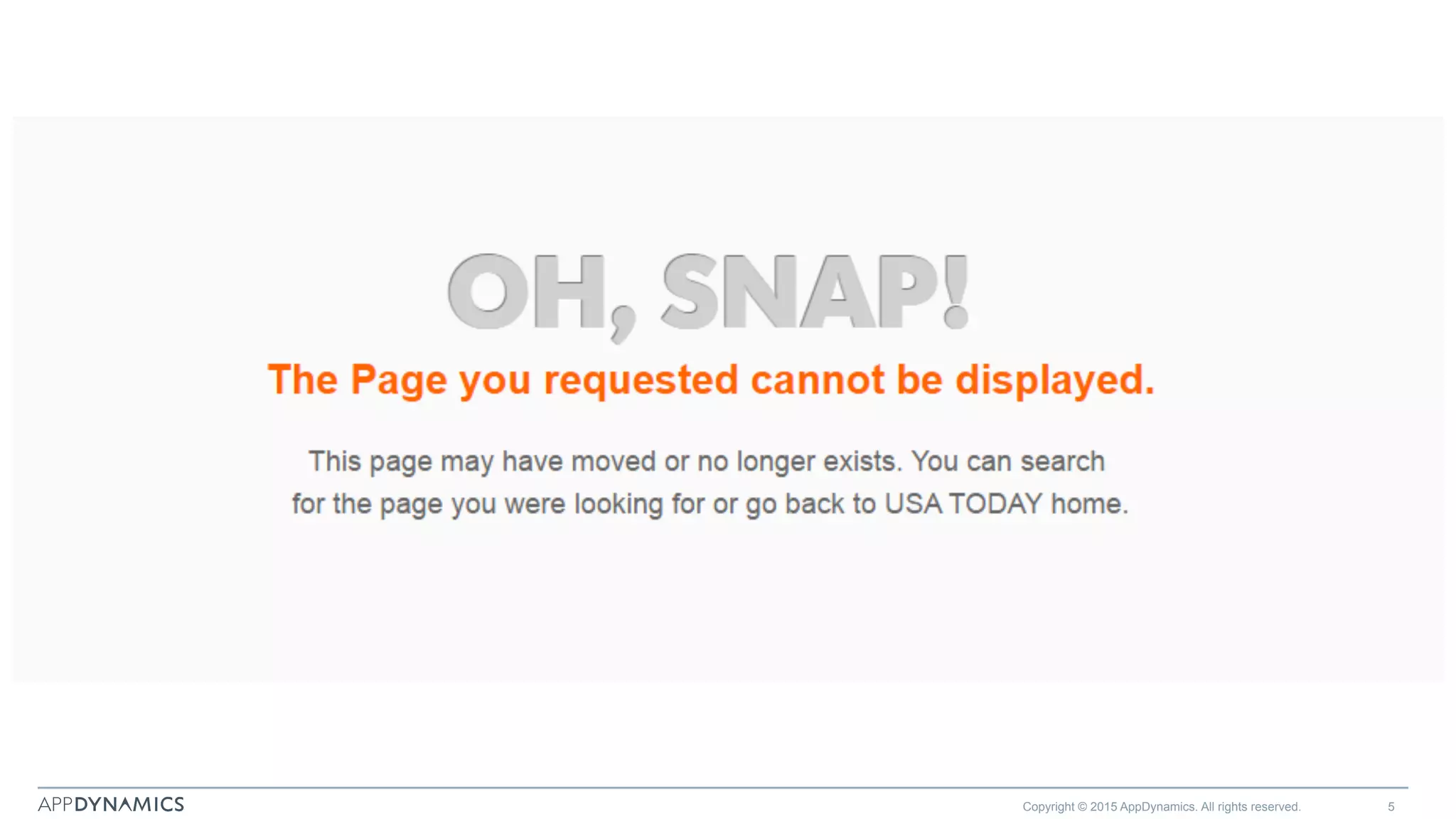 Copyright © 2015 AppDynamics. All rights reserved. 5
 