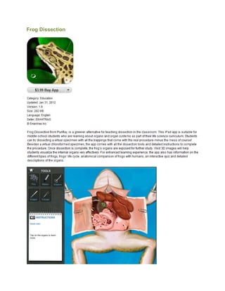 Frog Dissection
 