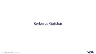 | HBaseCon 2016 | May 24, 201630
Kerberos Gotchas
 