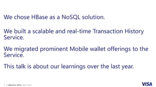 Rolling Out Apache HBase for Mobile Offerings at Visa 
