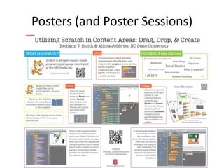 Posters (and Poster Sessions)
 