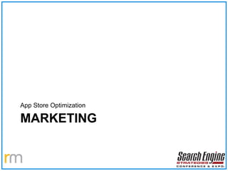 MARKETING App Store Optimization 