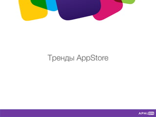 Тренды AppStore
 