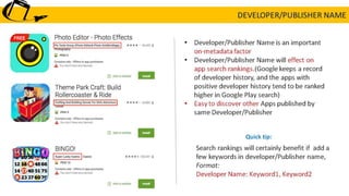 Mobile app Marketing : Appstore optimization - ASO Basics