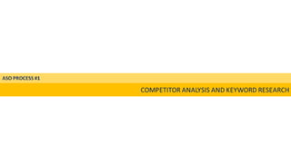 Mobile app Marketing : Appstore optimization - ASO Basics