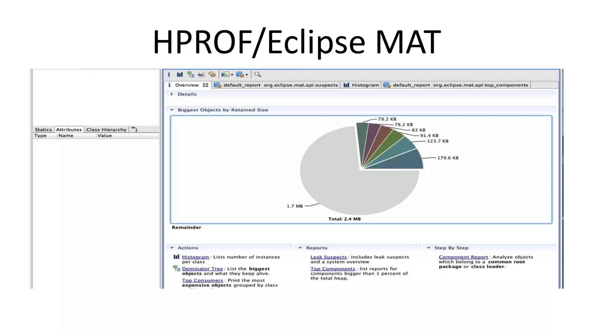 HPROF/Eclipse MAT

 