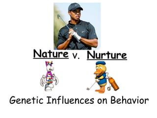 Nature v. Nurture 
Genetic Influences on Behavior 
 