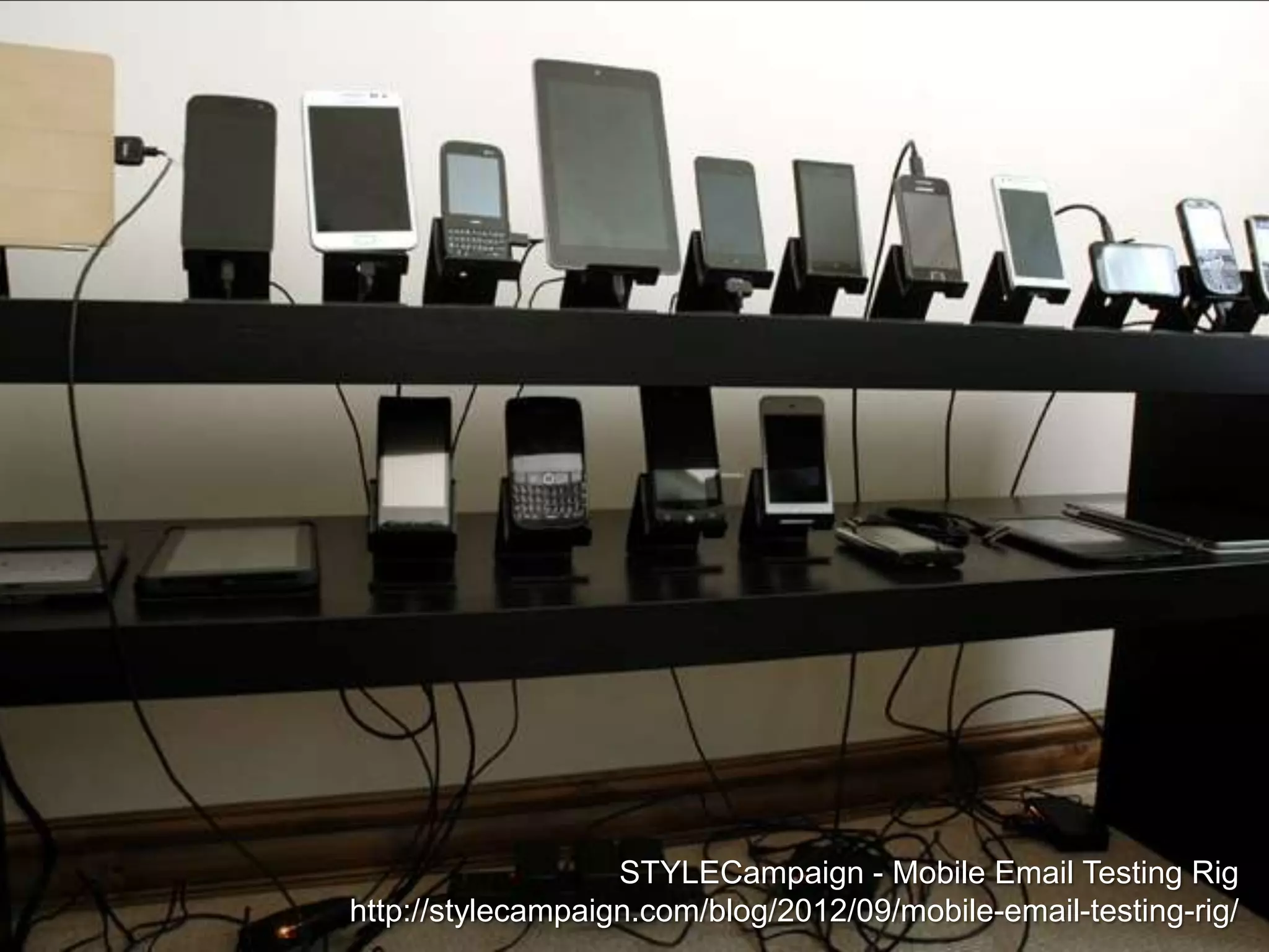 STYLECampaign - Mobile Email Testing Rig
http://stylecampaign.com/blog/2012/09/mobile-email-testing-rig/
 